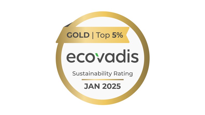 Gold-Medaille von EcoVadis für das Nachhaltigkeitsmanagement von Geberit (© Geberit) Gold-Medaille von EcoVadis für das Nachhaltigkeitsmanagement von Geberit (© Geberit)